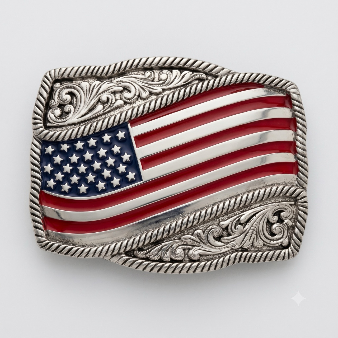 Western Buckle USA, silber