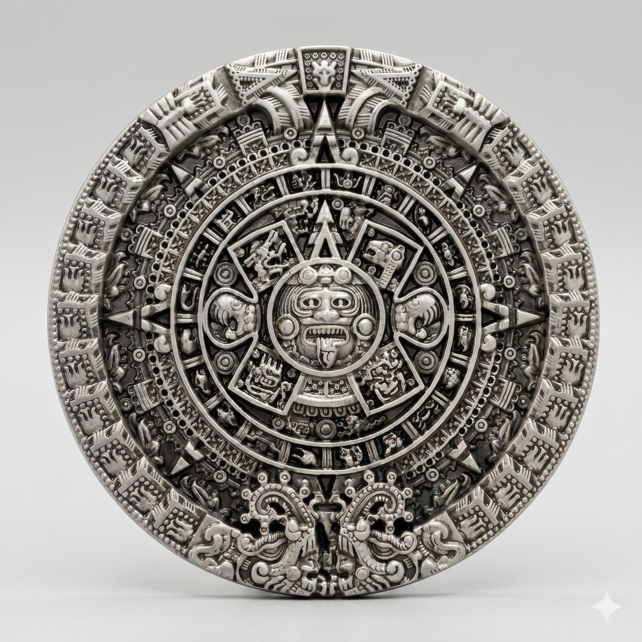 Western Buckle rund mit Ornamenten
